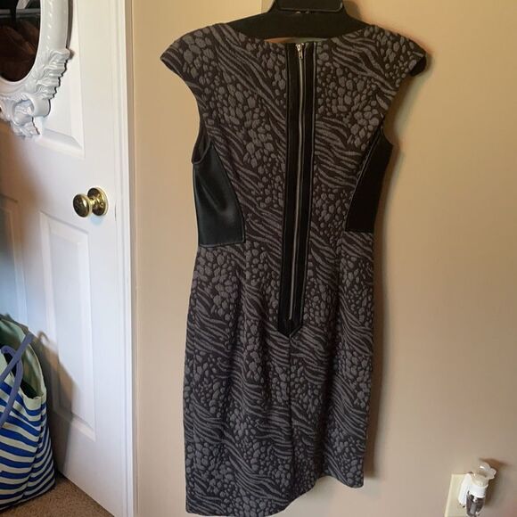 Bundle 2 Dresses Taylor Maggy London Leopard Leather sz 2 - Picture 6 of 16